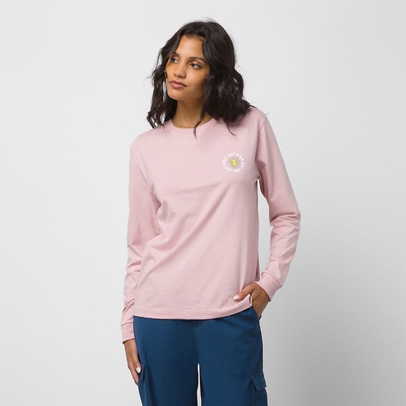 Vans Pink Long Sleeve Tee SZS - Picture 3 of 9